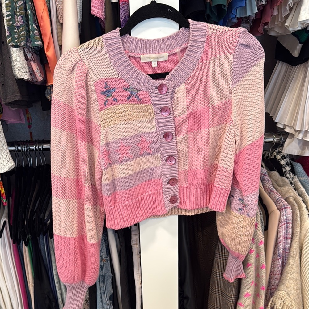 Pink Plaid Women's Sweater